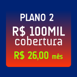Seguro de Acidentes Pessoais - Cobertura 100 mil (Plano 2)