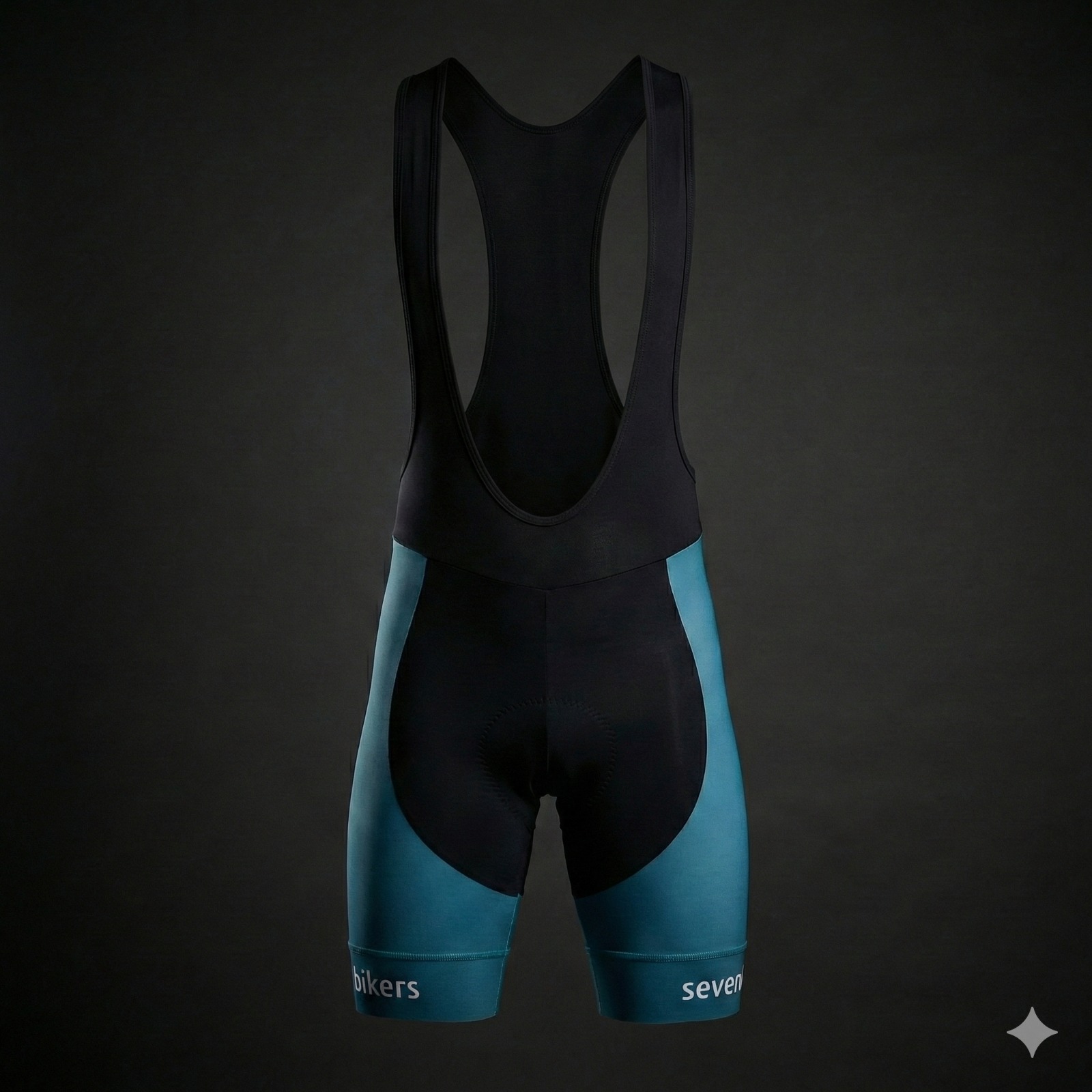 Bermuda Bretelle azul frente